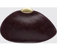 BENEDETTA BRUZZICHES Belle De Jour Calfskin Leather Clutch with Asymmetrical Shape - Size: OS - female