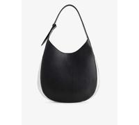 Benedetta Bruzziches Womens Nero Amalia Metallic-panel Leather Hobo Bag