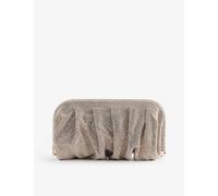 Benedetta Bruzziches Womens Rosa Venus La Grande Mesh Clutch Bag