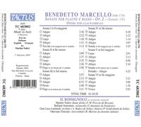 BENEDETTO MARCELLO: SONATE PER FLAUTO E BASSO, OP. 2 (SONATE 1/6); OPERE PER CLA