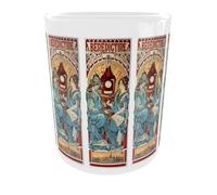Benedictine Art Nouveau Mug - Alphonse Mucha Poster Coffee Mug, Vintage French Advertising Cup, Art Nouveau Gift, Ceramic Tea Mug