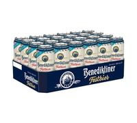 Benediktiner Festbier | 5.8% ABV Pale Lager | Authentic German Beer | 24 x 500ml Cans | Oktoberfest Speciality | Brewed to Original Benedictine Recipes | Bavarian Ettal Yeast