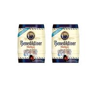 Benediktiner Festbier Blonde Lager Mini Keg 2 x 5L | German Oktoberfest Beer | Brewed in Bavaria with Ettal Yeast | Malty & Fruity Aroma | 5.8% ABV | Suitable for Vegetarians | 16 Pints