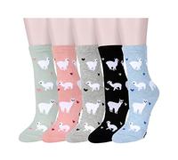 Benefeet Funny Socks - Womens & Girls Crew Socks, Novelty & Crazy Cotton Designs, Alpaca-5pack, One size