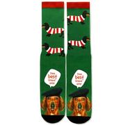 Benefeet Sox Mens Crazy Funny Cool 3D Print Pattern Novelty Design Mid Crew Tube Socks Fun Gift for Men Kids Teens Boys Adult, Dachshund Dog, Medium