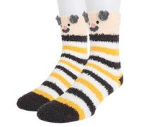 Benefeet Sox Mens Fuzzy Socks Slipper Socks Funny Fluffy Socks Cartoon Animal Soft Sock Plush Coral Fleece Cozy Sleeping Sock