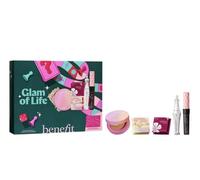 Benefit Glam of Life Gift Set - Hoola, Roller Lash, Shellie, 24hr Brow Setter, Glow-La-La & Cosmetic Bag