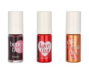 Benefit Lip Tints to Love Set 18 ml - 3x6ml - 1x Chachatint Lip & Cheek Stain 6ml/1x Lovetint Lip & Cheek Stain 6ml/1x Benetint Lip & Cheek Stain 6ml