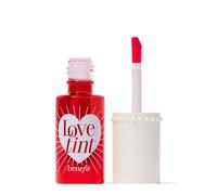 Benefit Lovetint Fiery-Red Tinted Lip & Cheek Stain 6 mL - Two-in-One Custom Doe-Foot Applicator - Non-Drying, Smudge-Proof, Long-Lasting Vibrant Flush - #1 Prestige Lip & Cheek Tint Brand in the US