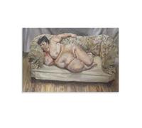 Benefits Supervisor Sleeping Lucian Michael Freud Painter Poster Painting On Canvas Wall Art Poster Scroll Picture Print Walls Decor Home Posters 16x24inch(40x60cm)