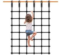 BeneLabel Climbing Frame Net 196x125cm Kids Cargo Netting Rope Ladder/Black