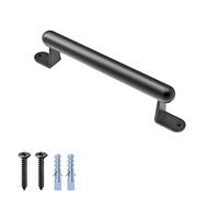 BeneLabel Metal Grab Rail, 18cm Kids Disabled Elderly Safety Grab Bar Wall Mounted Staircase Handrail Black Bathroom Hand Rail Door Handle for Indoor Outdoor Playground/Garden/Showers/Toilet/Bunk Bed