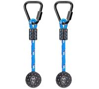 BeneLabel Obstacle Course Grip Ball 4cm Diameter, 2 Pack 34cm Outdoor Playset Hanging Carabiner Playground Training Equipment Indoor Fun Activity for Kids and Youth, 500LB, Aged 14+, Blue