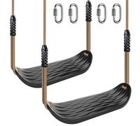 BeneLabel Swing Seat 2 Kid Swings Hard Plastic Tree Swinging Board/Black