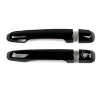 BENELKZAFA for Land for Cruiser Single Hole Door Handle Protective Cover & Exterior Bowl Trim Accessories 2016-2021 Car Exterior Door Handle Cover(2 Doors Dual Smart Bright Black)
