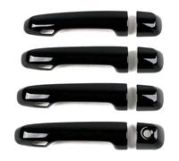 BENELKZAFA for Land for Cruiser Single Hole Door Handle Protective Cover & Exterior Bowl Trim Accessories 2016-2021 Car Exterior Door Handle Cover(Four Smart Bright Black)