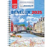 Benelux 2025 - Tourist and Motoring Atlas (A4-Spiral): wegenatlas Schaal 1 : 150.000 (Michelin Atlassen)