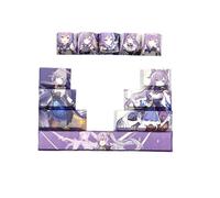 Benemate 12 keycap Set, 5-Side Dye-Sublimation PBT Keycaps, Cherry Profile Custom Keycaps for DIY Cherry MX Mechanical Gaming Keyboards, Genshin Impact Ke Qing