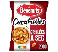 Benenuts - Delicious Peanuts Dry Roasted - 200g Format - Ideal for Aperitif - Pack of 4