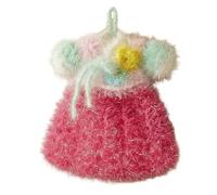 [BENEPISYO] Handmade Hanbok Crochet Scrubber - Korean Traditional Dress Dish Scrubber, Decorative Pretty Kitchen Decor, Unique Gift for Newlyweds & Housewarming, Artisan Crochet Scrubby, 한복 수세미