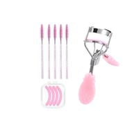 Benepoint Eyelash Curlers, Lash Curler with Bonus 4Pcs Replacement Lash Pads& 5Pcs Eyelash Spoolies, Eyelash Curler Kit Portable Travel Eyelash Curler for Eyelash Extension (Pineapple Pink)