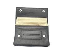 benerini Genuine Soft Black Leather Premium Quality Tobacco Pouch.