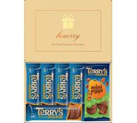 Benerry Terry's Chocolate Orange Gift Box, 6 Treats Letterbox Hamper | Terry's Chocolate Orange selection, letterbox friendly hamper for birthdays, thank you gifts, sharing and sweet treats