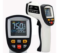 BENETECH Infrared Thermometer Gun, -58℉~1382℉(-50℃~750℃) Non-Contact Digital Laser IR Temperature Gun, Colorful LCD Screen,Adjustable Emissivity for Cooking,Pizza Oven,BBQ, Candy,Not for Humans