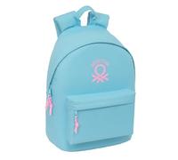 BENETTON BASICS CELESTE - Youth Backpack for Laptop 14.1 Inches, Ideal for Young People of Different Ages, Comfortable and Versatile, Quality and Resistance, 31 x 16 x 41 cm
