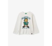 Benetton Benetton Garfield Graphic-Print Cotton T-Shirt 6-14 Years Cream 6-7 Years