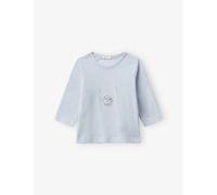 Benetton Benetton Graphic-Print Patch-Detail Cotton-Jersey T-Shirt 1-18 Months Pale Blue 12-18 Months
