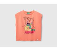 Benetton, ©disney Lilo & Stitch T-shirt, size 3XL, Orange, Kids