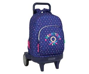 BENETTON DROP - Large Backpack with Wheels, Compact Evolution, Removable, Ideal for Children of Different Ages, Comfortable and Versatile, Quality and Resistance, 33 x 22 x 45 cm