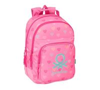 BENETTON HEART - Children's School Backpack, Ideal for Children of Different Ages, Comfortable and Versatile, Quality and Resistance, 32 x 15 x 42 cm