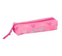 BENETTON HEART - Rectangular Children's Pencil Case, Children's Pencil Case, Ideal for School Age Children, Comfortable and Versatile, Quality and Resistance, 22 x 7 x 40 cm