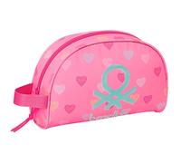 Benetton Heart - Small Children's School Toiletry Bag with Handle, Children's Toiletry Bag, Adaptable to Trolley, Ideal for Children from 5 to 14 Years, Comfortable and Versatile, Quality and