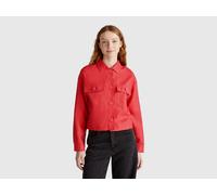 Benetton, Linen Blend Jacket, size S, Brick Red, Women
