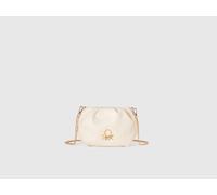 Benetton, Mini Cutch With Crossbody Strap, size OS, Creamy White, Women