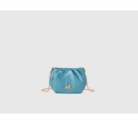 Benetton, Mini Cutch With Crossbody Strap, size OS, Light Blue, Women