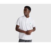 Benetton, Regular Fit Polo, size S, White, Men