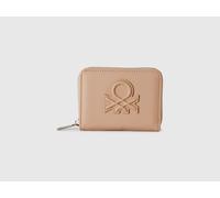 Benetton, Small Wallet With Zipper, size OS, Beige, Women
