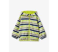 Benetton Sunshine Yellow Striped Hooded She;; Jacket 18 Month-6 Years 4-5