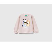 Benetton, Sweatshirt With Bluey ©ludo Studio Print, Size: 12-18, Soft Pink, Kids