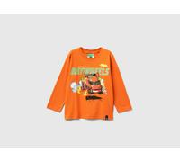 Benetton, T-shirt Featuring Batwheels ©&™ Dc And Wbei, Size: 4-5, Orange, Kids
