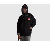 Benetton, The Beatles Cotton Sweatshirt, Size: XXS, Black, Women