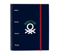 Benetton Together - 4 Ring Binder 35 cm with 100 A4 Sheets, Ideal for Children of Different Ages, Comfortable and Versatile, Quality and Resistance, 27 x 3.5 x 32 cm