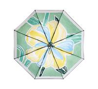 Beneunder BM398, Three-Fold Enhanced Black Coating Protection Umbrella Outdoor Windproof Waterproof, Green Flower, Couple Gift Perfect Gift