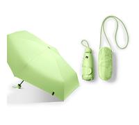 Beneunder BM525, 5-Fold Black Gel Umbrella Outdoor Windproof Waterproof, & Capsule Design, Lightweight for Commute/Travel, Light Green, F, Couple Gift Perfect Gift