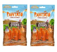 Benevo (2 Pack) Pawtato Blueberry Stick Dog Chews 120g