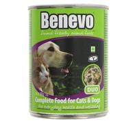 Benevo Duo Moist Vegan Tinned Cat & Dog Healthy Complete Pet Food 6 X 369G